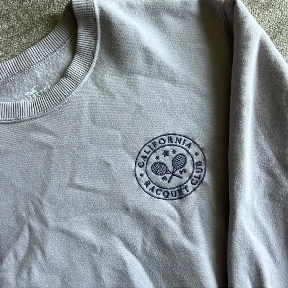 Hollister Lavender California Racquet Club Crewneck Sweatshirt - Picture 3 of 5
